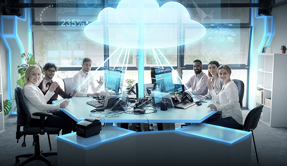 Hybrid cloud uses a mix of on-premises storage and web-based cloud storage services.